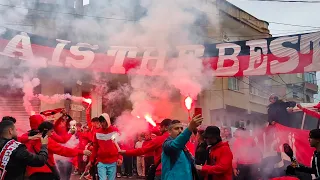 تحضير أنصار إتحاد العاصمة لنهائي كأس إفريقيا بحي زغارة 🔴⚫ZGHARA QUARTIER USMISTE