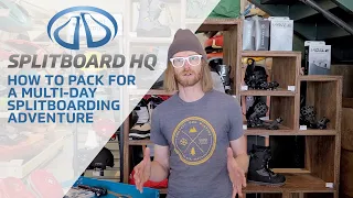 How to Pack for a Multi-Day Splitboarding Hut Based Splitboard Trip