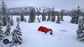 The Perfect Snowstorm To Camp With My Hilleberg Tent Near Mt. Bachelor
