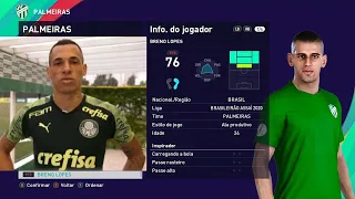 Editar Face Habilidades Breno Lopes Palmeiras PES 2021 (Usando Copiar Base)