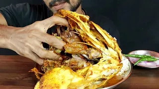 Spicy Big Fish Head Food Eating Show Challange Asmr Fish Curry Eating Indian Food Mukbang