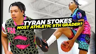 The BEST 9th Grade Dunker In The Nation!! Tyran Stokes Is A Freak Athlete & Dunks Everything!