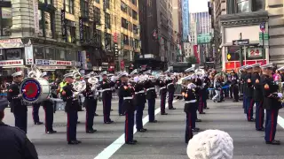 USMC Band at NYC Veteran's Day Parade 2014