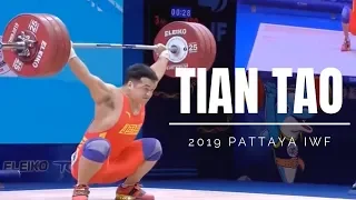 96kg - 2019 Pattaya IWF top 3 snatch battle - Tian Tao 田濤