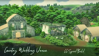 COUNTRY WEDDING VENUE | SIMS 4 CC SPEED BUILD | DOWNLOAD LINK (TRAY+CC)