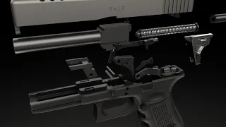 Glock 17 Animation: Disassemble & Reassemble