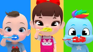 Learn Color with Finger Family Song 치카치카 양치놀이 핑거패밀리 손가락 가족 송 영어동요 Nursery rhymes 라임이와 영어 공부 해요!