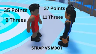 Strap Vs @Mdotrb Full Elite Matchup On Basketball Stars 2🏀(ROBLOX RP)