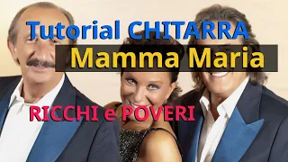 Ricchi e Poveri - Mamma Maria Tutorial CHITARRA Facile