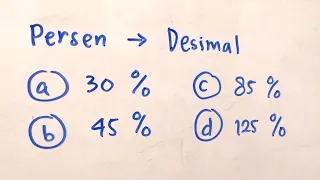 Mengubah Bentuk Persen Menjadi Pacahan Desimal | Matematika SD