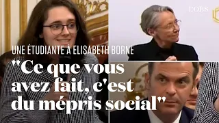 Elisabeth Borne accusée de faire du "mépris social" par une étudiante