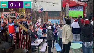 Completely Crazy USA  Fan Reactions To 0-1 Goal And Win Against Iran In The World Cup #fifa #usa