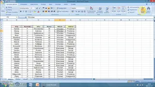 Sortowanie i filtrowanie danych- EXCEL