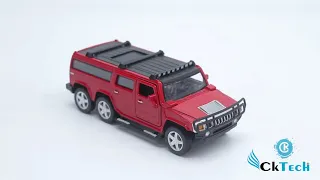 CkTech 1:32 Diecast Metal cars Pullback hummer 6 wheeler Toy car for Kids Best gift for Kids Boys