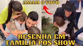 Gusttavo Lima e Andressa Suita com os FILHOS e vovô Alcino em FAMÍLIA após o show em Patos de Minas