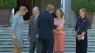 King Willem-Alexander and Queen Maxima visited King Juan Carlos and Queen Sofia at Zarzuela palace
