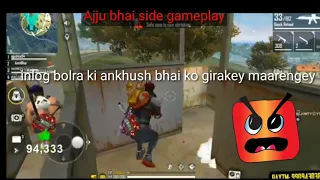 Ajju bhai vs Ankush Freefire  squad in same match | Indian server Grandmaster players