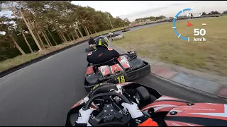 Practice of overtakes during karting on Spreewald Ring | Kartfahren auf dem SPREEWALDRING