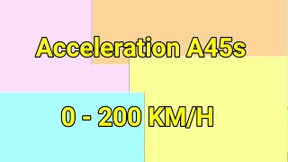 Mercedes A45S 2020   0-200km/h