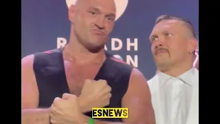 FURY REFUSES TO LOOK USYK IN HIS EYES ESNEWS BOXING