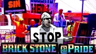 Gay Pride 2014 - Brick Stone vs Anti-Gay Preachers