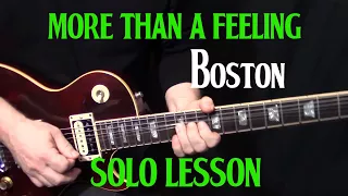 how to play "More Than a Feeling" on guitar by Boston - guitar solo and fills lesson