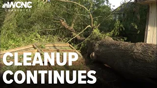 Cleanup continues after severe storms