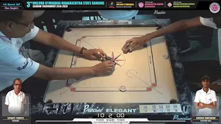 CARROM | SANJAY MANDE (MUMBAI) VS HARISH BANGERA (MUMBAI-SUB) | 267(MS) 4th RD | 3rd Mulund Gymkhana