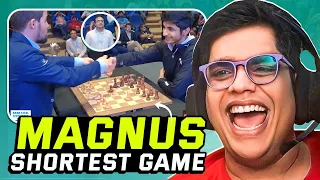 Magnus Carlsen's shortest game , Tanmay Reacts ft Samay , Vidit