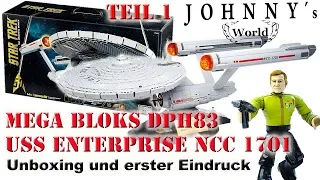 Mega Blok's USS Enterprise NCC 1701 DPH83 - Unboxing and First Impressions Review in German