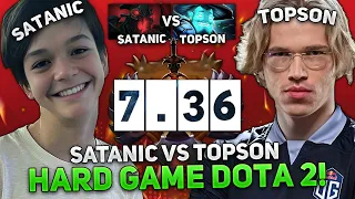 HARD GAME for SATANIC vs TOPSON in THIS GAME! | BUTTERFLY on SHADOW FIEND CARRY 11.9000 MMR