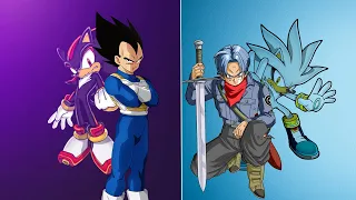 Vegeta and Trunks vs Shadow and Silver | “Alike"