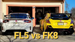 Side by Side comparison of my FL5 & FK8