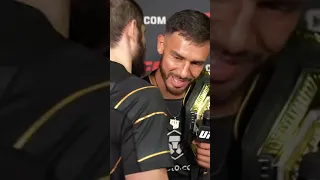 Islam Makhachev congratulates Yair Rodriguez UFC 284