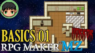 RMMZ Horror Tutorial for New Users! - Basic 1 (B1): Starting & Making Maps RPG Maker MZ