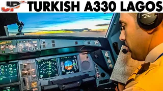 Piloting TURKISH A330 Istanbul to Lagos | Cockpit Views