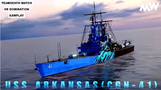 MODERN WARSHIPS:-USS Arkansas(cgn-41)🇺🇸May battle pass free ship with best(f2p)build.#modernwarships