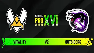 Vitality vs. Outsiders - Map 2 [Dust2] - ESL Pro League Season 16 - Quarter-final