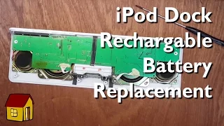 Replacing a non-replaceable battery in a Logitec iPod dock.