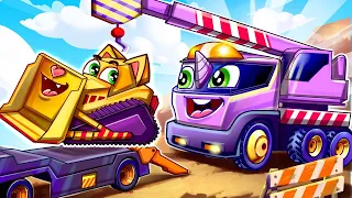 Bulldozer Car Song | Kids Songs And Nursery Rhymes by Baby Zoo