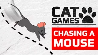 CAT GAMES - 🐭 CHASING A MOUSE (ENTERTAINMENT VIDEOS FOR CATS TO WATCH) 60FPS