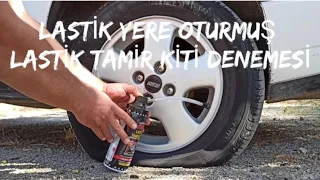 Lastik Yere Oturmuş, Lastik Tamir Kitini Denedim, LASTİK TAMİR KİTİ DENEMESİ