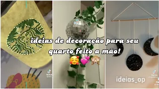 Ideias de decoração para seu quarto feito a mão 🤍💕 (tiktok) parte 2