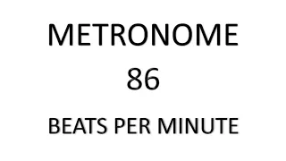 METRONOME 86 BPM
