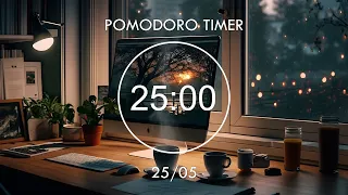 10-Hour Study with me ✨ Pomodoro 25/5 ✨ Lofi Mix • Effectively Study Night 🎵 Focus Station