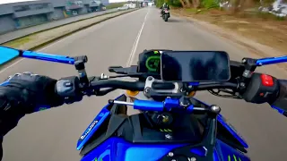 Suzuki GSX S1000 vs Z900 - Blue Power!!!!