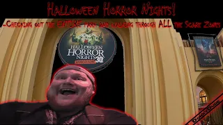 Halloween Horror Nights 2021! - my FULL walkthrough with ALL Scare Zones and Tribute Store tour
