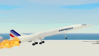 AirFrance Concorde flight 4590 - Crash recreation | PTFS
