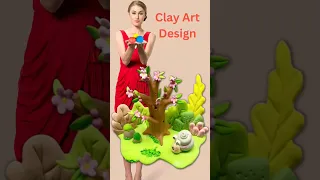 Clay Art : Make Beautiful Tree With Clay #clayart #short #tree