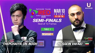 LIVE: Thepchaiya Un-nooh vs Hossein Vafaei Pathum Thani 6 Red World Championship 2023 l Semi-Finals